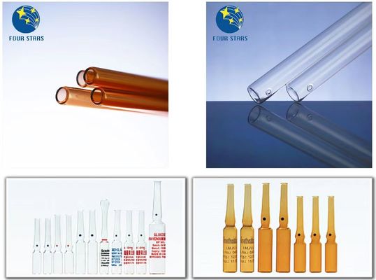 Tube moyen transparent d'ampoule de Borosilicate pour l'usage de laboratoire