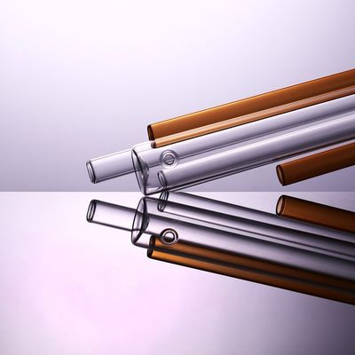 ODM en verre de tube à essai d'espace libre de Brown de tubes à essai de Borosilicate de résistance de débit faible