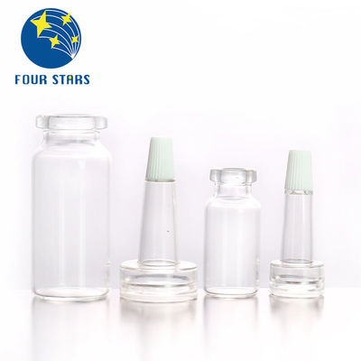 Fioles en verre d'injection pharmaceutique claires et ambres