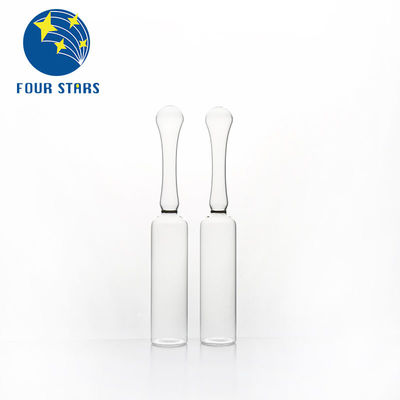 Extrémité ouverte claire et d'ambre Vide Un verre Ampoules Easy