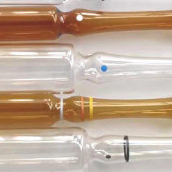 Cou droit vide en verre fusible léger 1ml d'ampoules en verre