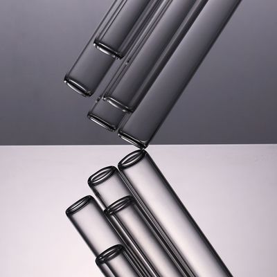Épaisseur de paroi ronde claire résistante de tube de verre d'alcali acide 0.5-1.6mm