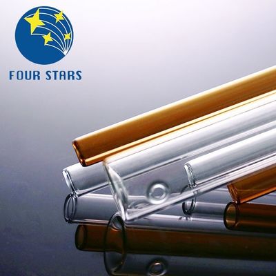 GV résistant à la température de tuyauterie en verre de Borosilicate de grand diamètre