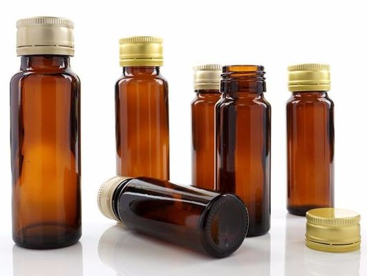 Bouteille liquide orale 20ml Amber Pet pharmaceutique de bouchon en caoutchouc