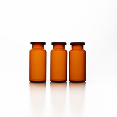 Fioles givrées de tube de verre transparentes pour l'usage de laboratoire