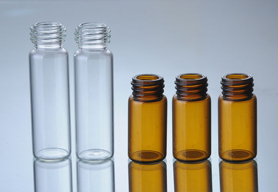 Petites fioles de cou de vis de fioles en verre claires d'ambre Pharmaceutique 30ml avec le chapeau en plastique