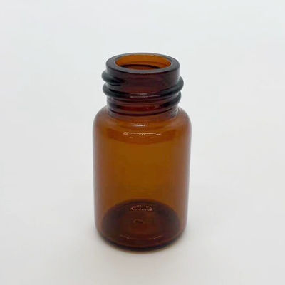 chapeaux à bouchon vissable des bouteilles en verre 7ml ambre Un verre Flacons With Screw de diamètre de 22mm petits