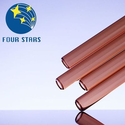 Tube en verre de cylindre d'ambre Un verre Tube coloré par Borosilicate neutre 1ml-20ml