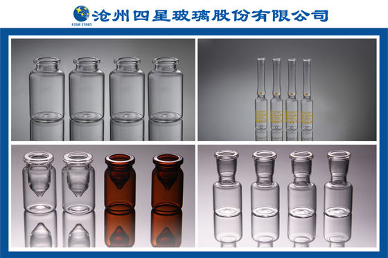 Tube à essai transparent des fioles en verre pharmaceutiques claires 3ml et ambres avec du liège